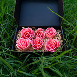 Premium Rose Soap: Pastel Red Edition